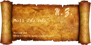 Moll Zénó névjegykártya